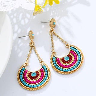 Boucles d'oreilles Vintage Multicolore - Mode