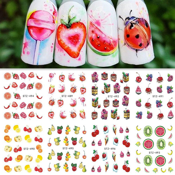 Stickers d'ongles - Nail Art - Fun - Fruits - Cupcakes & cie