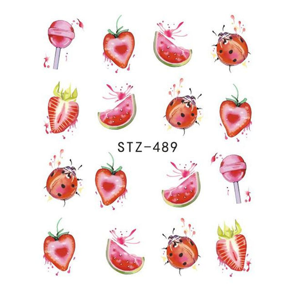 Stickers d'ongles - Nail Art - Fun - Fruits - Cupcakes & cie