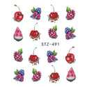 Stickers d'ongles - Nail Art - Fun - Fruits - Cupcakes & cie