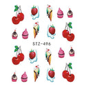 Stickers d'ongles - Nail Art - Fun - Fruits - Cupcakes & cie