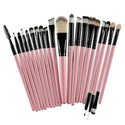 Set de 20 pinceaux professionnels 123maquillage Rose et noir 