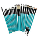 Set de 20 pinceaux professionnels 123maquillage Noir et bleu 