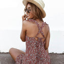 Mini robe boho dos nu