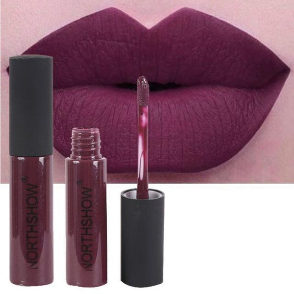 Gloss liquide mat 123maquillage Violet modèle 1 