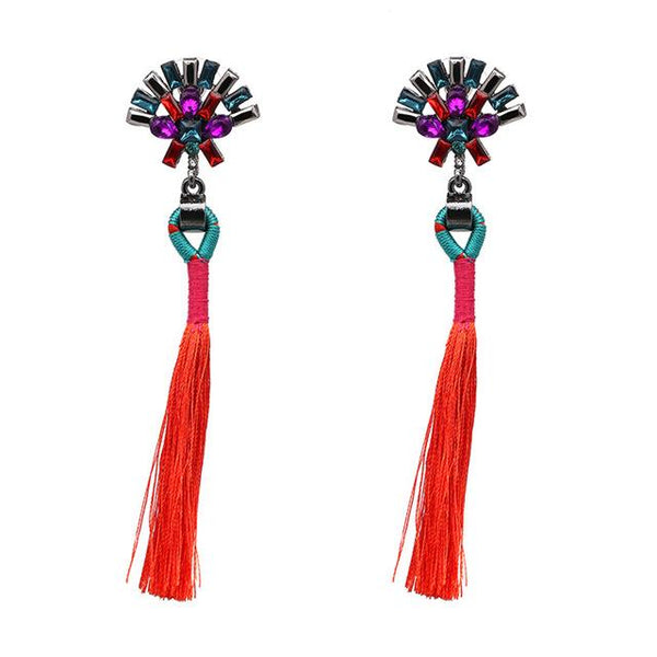 Boucles d'oreilles boho à franges - Mode