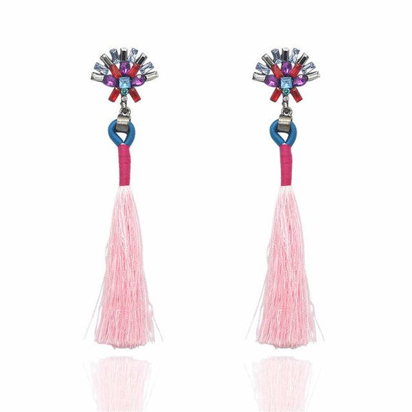Boucles d'oreilles boho à franges - Mode