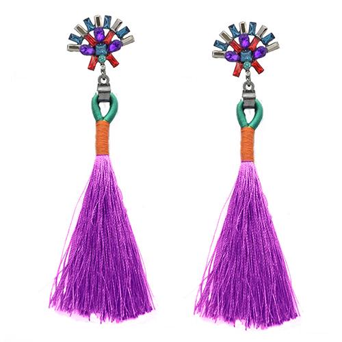 Boucles d'oreilles boho à franges - Mode