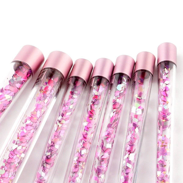 Ensemble Pinceaux Paillettes - Rose & Bleu