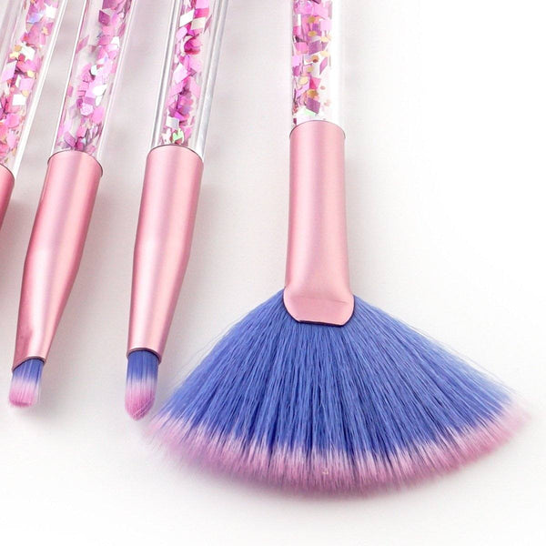 Ensemble Pinceaux Paillettes - Rose & Bleu
