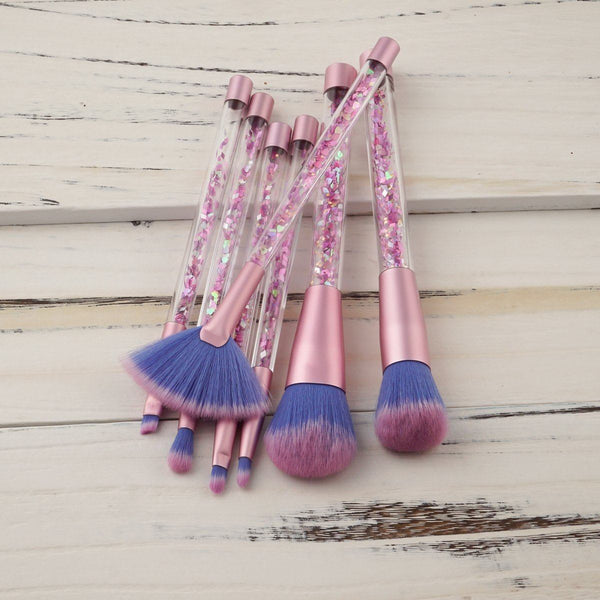 Ensemble Pinceaux Paillettes - Rose & Bleu