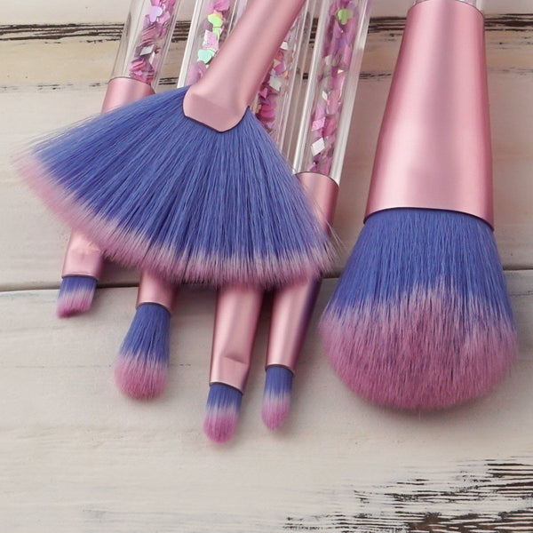 Ensemble Pinceaux Paillettes - Rose & Bleu