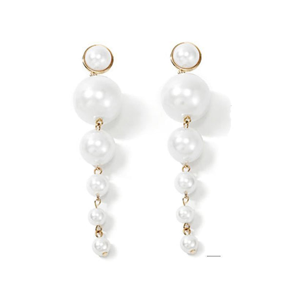 Boucles d'oreilles à perles élégantes