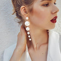 Boucles d'oreilles à perles élégantes