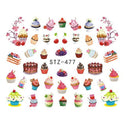 Stickers d'ongles - Nail Art - Fun - Fruits - Cupcakes & cie