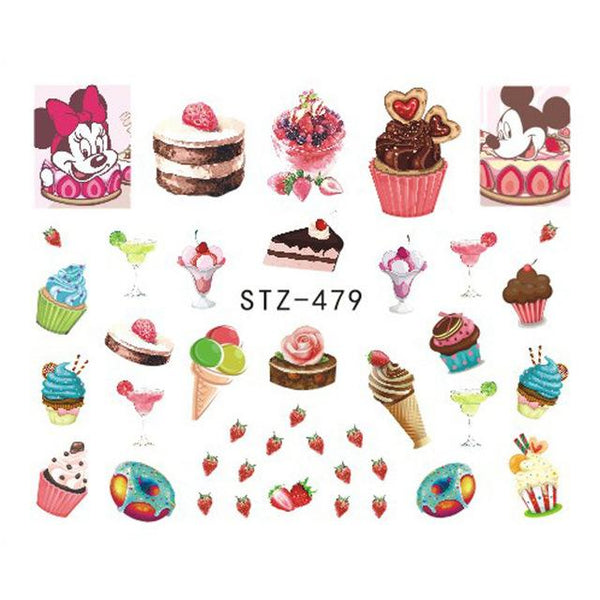 Stickers d'ongles - Nail Art - Fun - Fruits - Cupcakes & cie