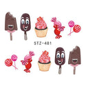 Stickers d'ongles - Nail Art - Fun - Fruits - Cupcakes & cie