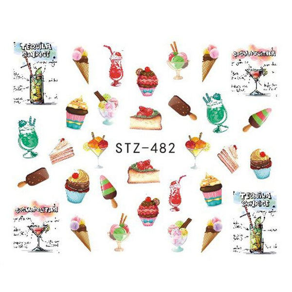 Stickers d'ongles - Nail Art - Fun - Fruits - Cupcakes & cie