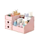 Organisateur multifonction en bois - Spécial rangement produits de maquillage - Éco-Friendly 123maquillage Pink 