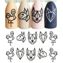 Décalcomanies d'ongles - Tatouages Éphémères pour ongles - Nouveaux modèles 123maquillage 