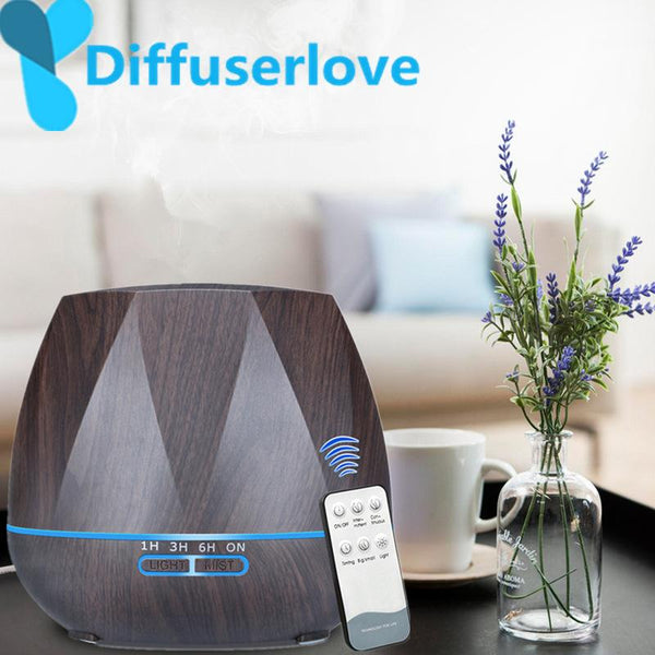 Humidificateur d'air & Diffuseur d'Huiles Essentielles -  Relaxant & Purifiant - Avec ou sans télécommande