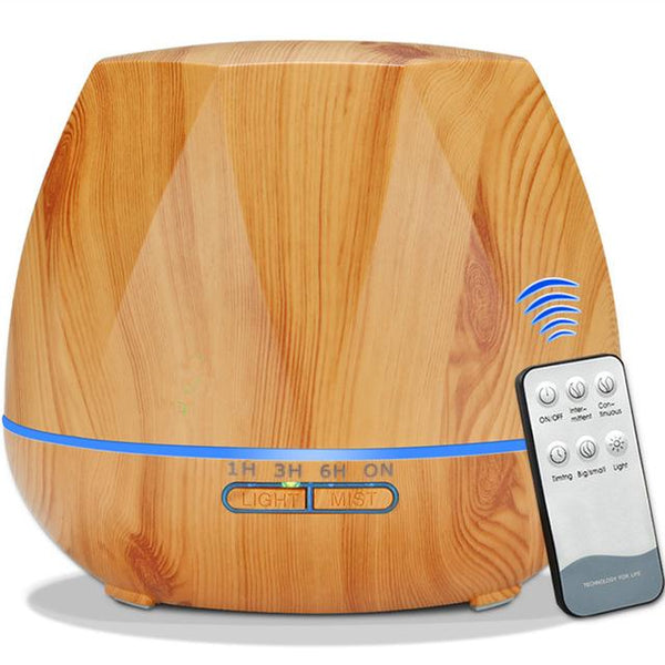 Humidificateur d'air & Diffuseur d'Huiles Essentielles -  Relaxant & Purifiant - Avec ou sans télécommande