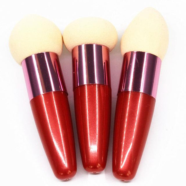 Set de trois Éponges à Maquillage - Œuf - Champignon - Biseautée 123maquillage Orange 