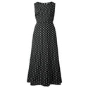 Maxi Robe Polka Sans Manches