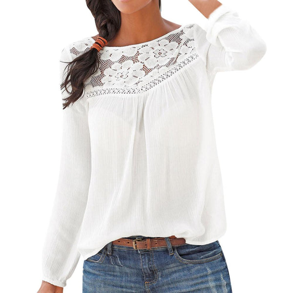 Blouse ample en dentelle