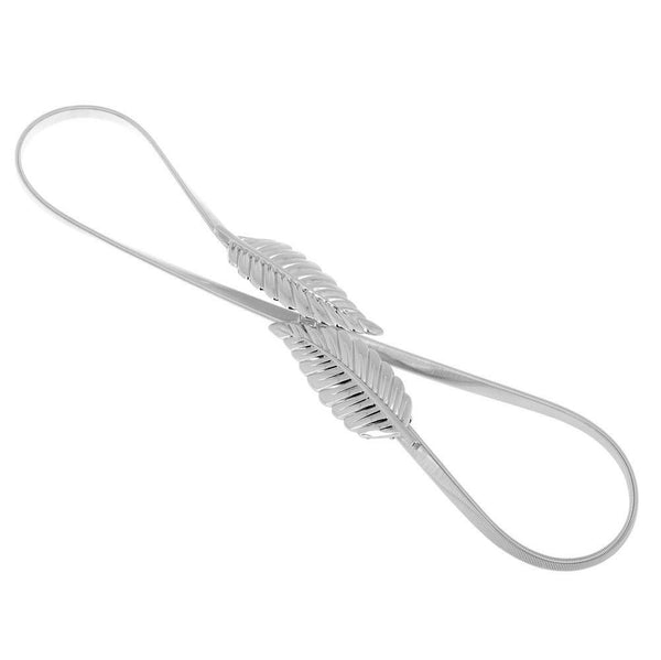 Ceinture originale, boucle en forme de feuilles