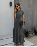 Robe Bohème Noire Longue