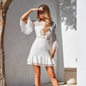 Robe bohème blanche romantique | Femme Classe