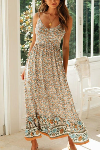 Robe Bohème Empire Vintage - S