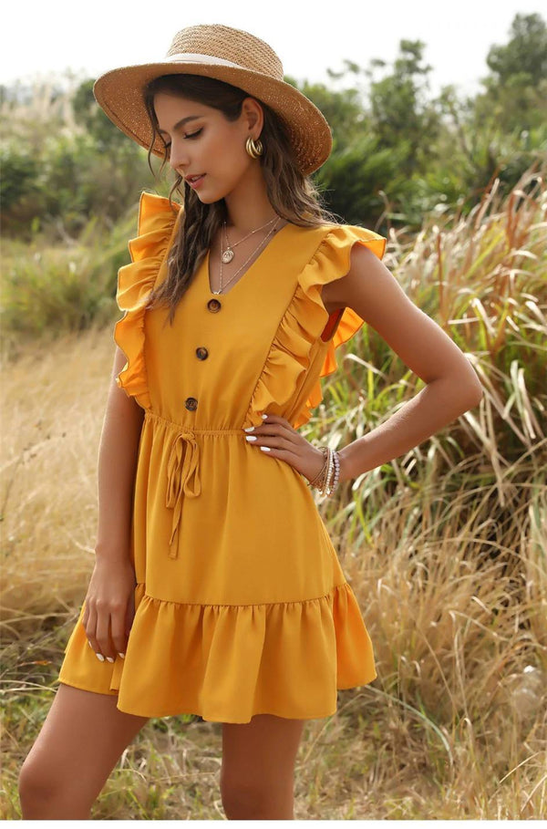Robe Bohème Jaune