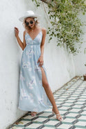 Robe Bohème Mariage Bleu Ciel - S