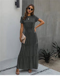 Robe Bohème Noire Longue