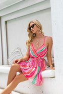Robe Bohème Rayures Colorée