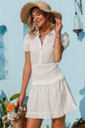 Robe Chemise Bohème Blanche