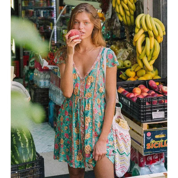 Robe Fleurie Hippie Chic | Femme Classe