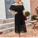 Robe Bohème Chic Dentelle Noire