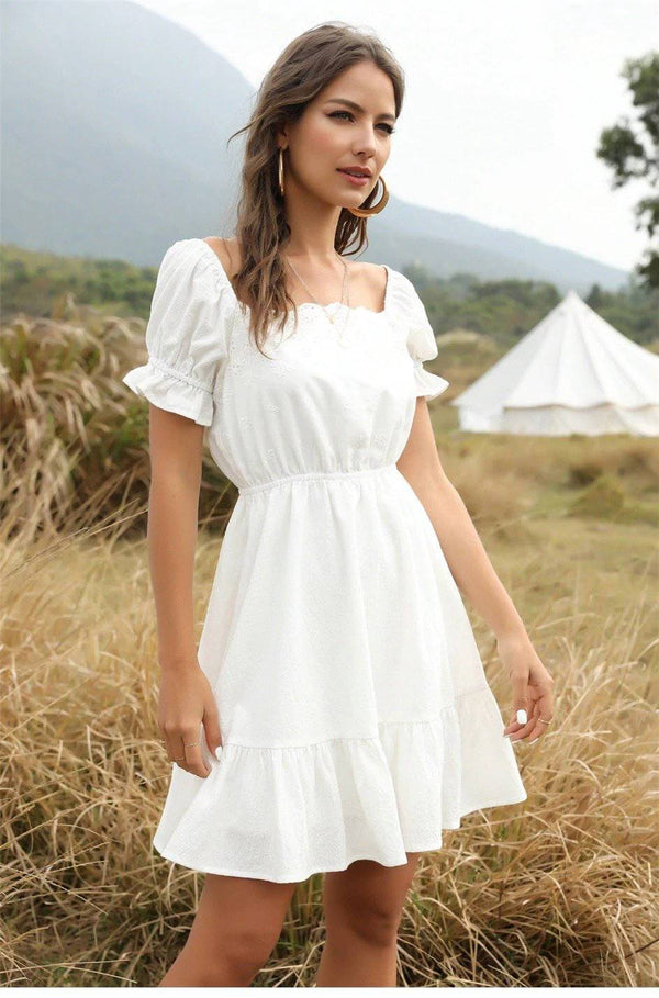 Robe Retro Bohème Blanche