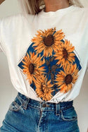 T-shirt Bohème Sunflower