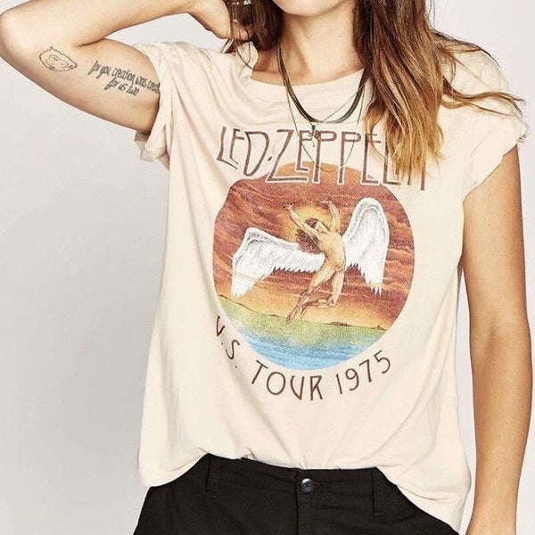 T-shirt Vintage Led Zeppelin - Beige / S