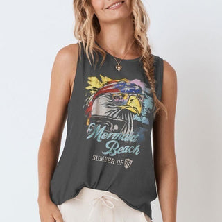 T-shirt Vintage Mermaid Beach - S