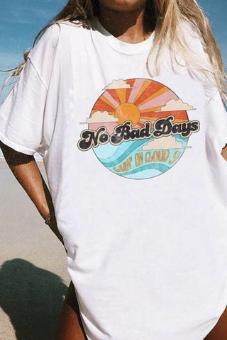 T-shirt Vintage No Bad Days - S / Beige