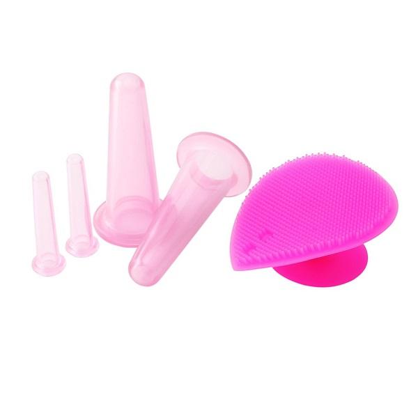 Ventouses faciales en silicone 123maquillage Rose 