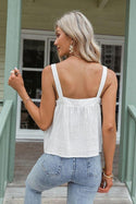 Top Blanc Bohème Chic