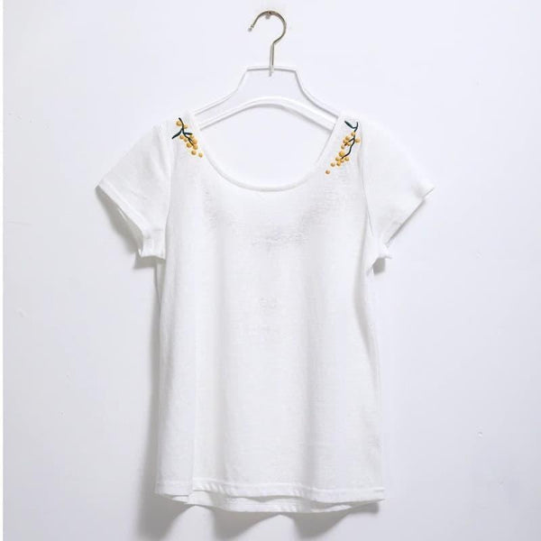 Top Bohème Broderie Florale