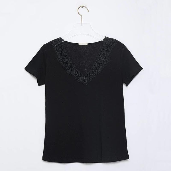 Top Bohème Décolleté Dentelle