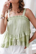 Top Bohème Vert Pastel
